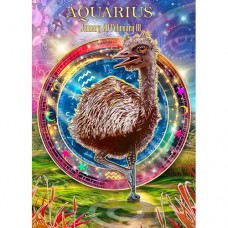 STEVE SUNDRAM MAXI GREETING CARD Aquarius-Emu